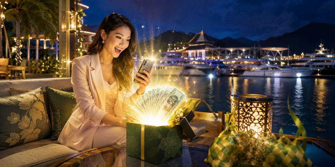 Pemain menggunakan telefon pintar untuk akses kasino mudah alih sempena Hari Raya di Langkawi