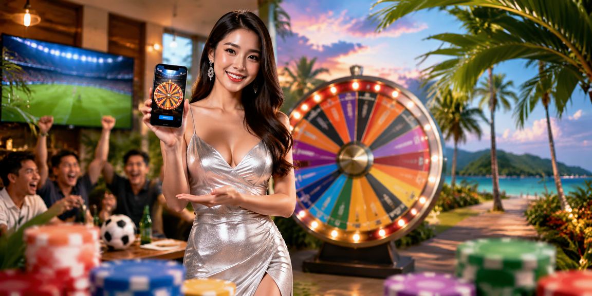 Meja permainan roulette bergaya Melayu di kasino Malaysia dengan suasana mewah